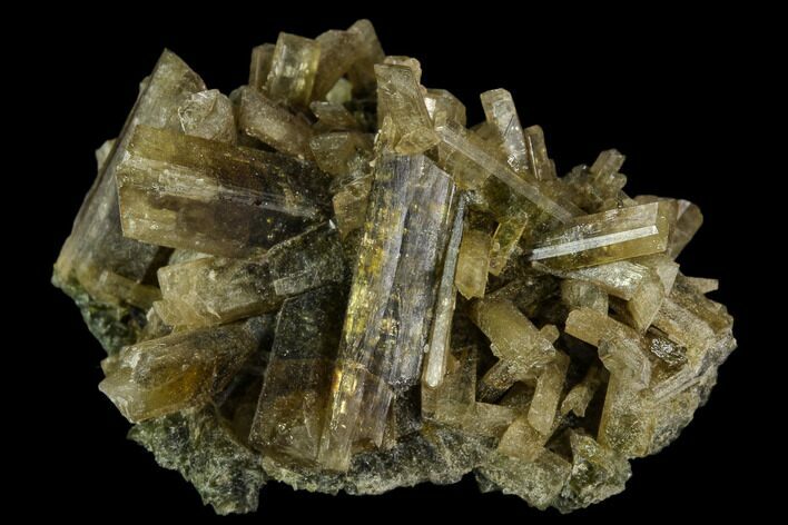 Yellow-Green Clinozoisite Crystal Cluster - Peru #121988